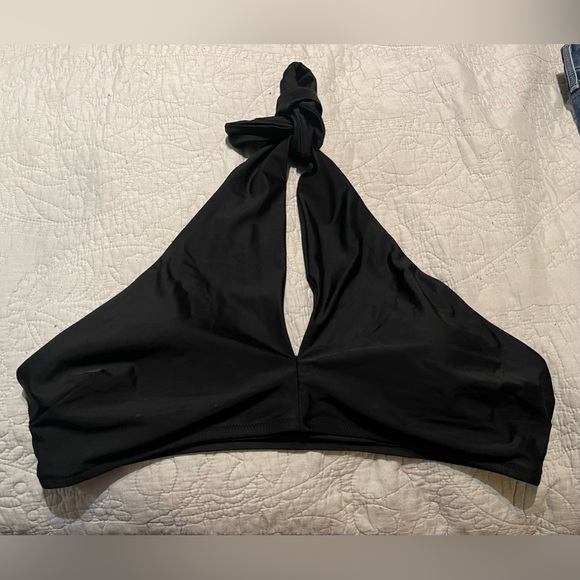 AERIE CROSSOVER KEYHOLE HALTER BIKINI TOP SIZE XL NWT - Picture 1 of 7